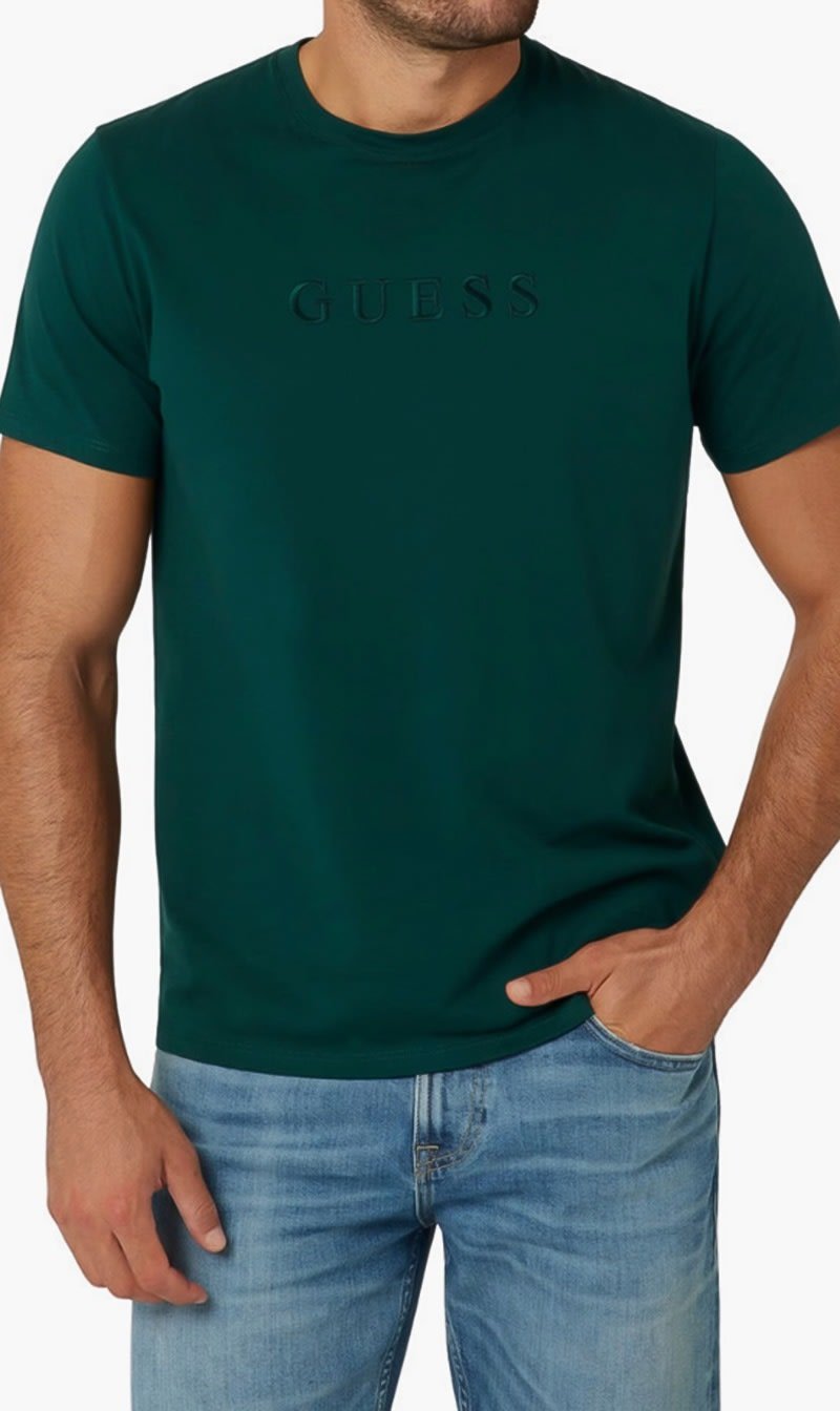 

Guess Green Classic Pima Jersey T-shirt for Men | The Deal Outlet