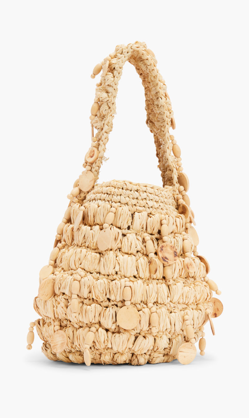 

Aranaz Beige Crouton Bucket for Women | The Deal Outlet