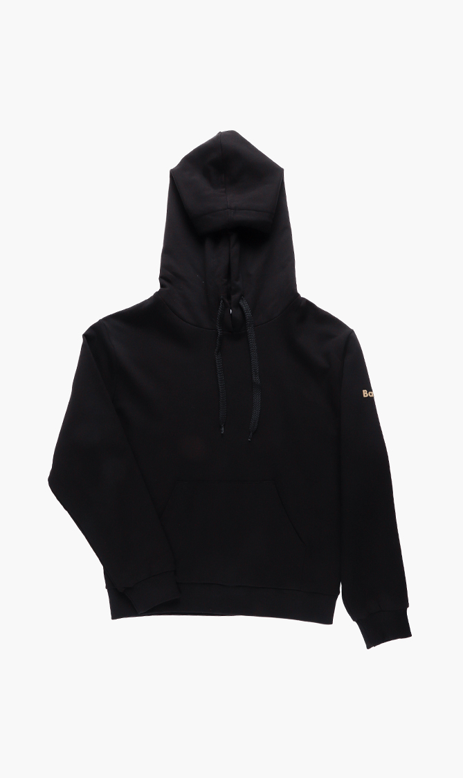 

Plain Hooded Sweatshirt, Black