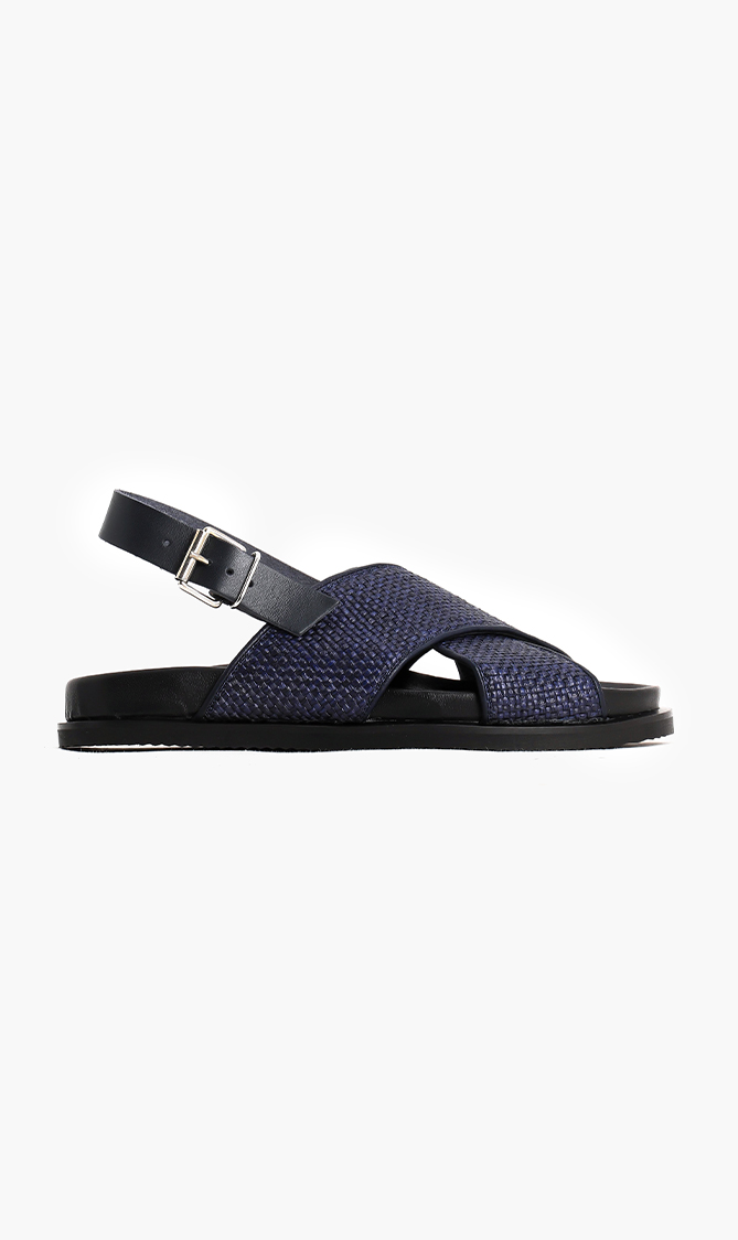

Cerruti Woven Leather Sandals