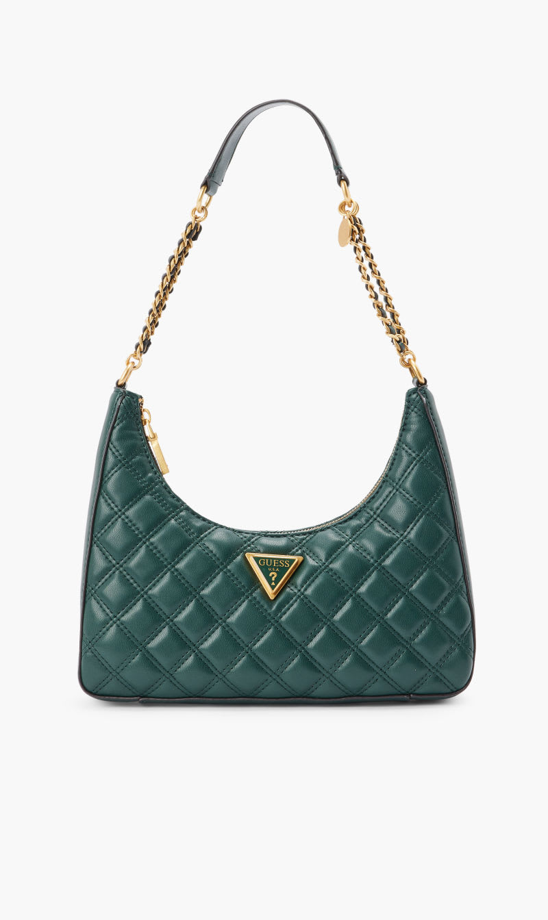 

Guess Green Giully Top Zip Shoulder Bag for Women | The Deal Outlet