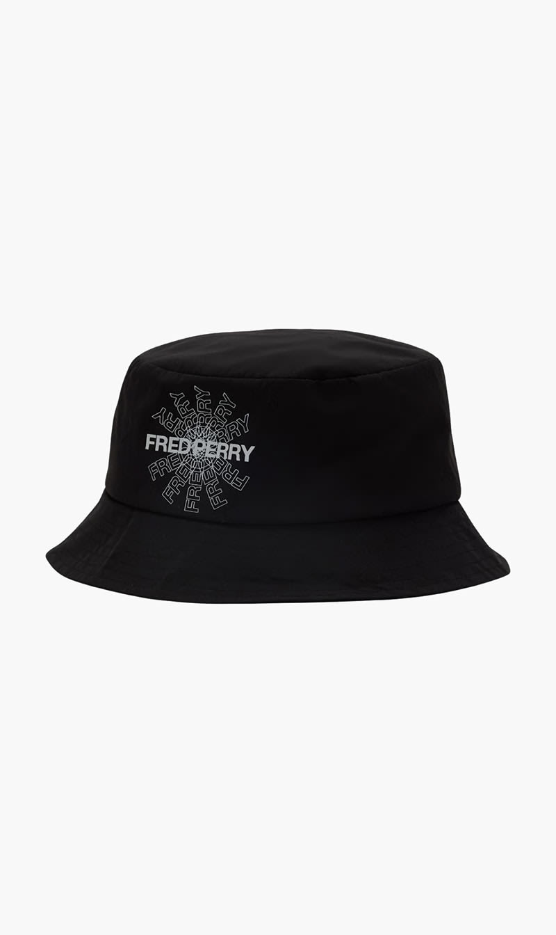 

Fred Perry Black Bucket Hat for Men | The Deal Outlet