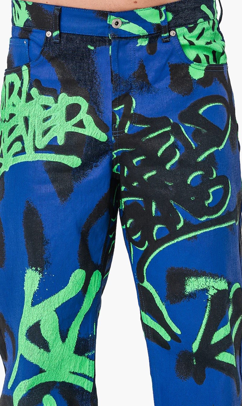 

Karl Lagerfeld Blue Klj Relaxed Graffiti Denim for Men | The Deal Outlet