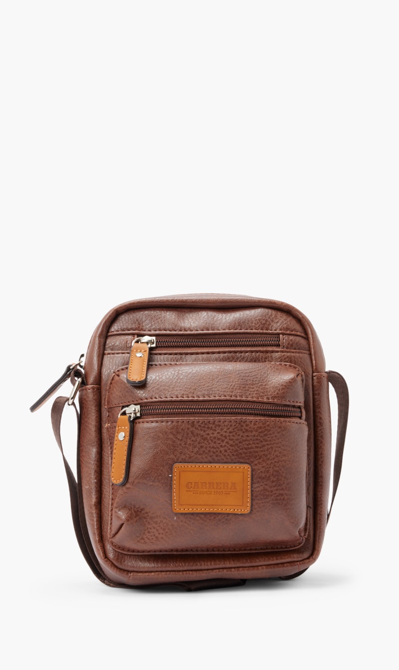 

Leather Crossbody Bag, Brown