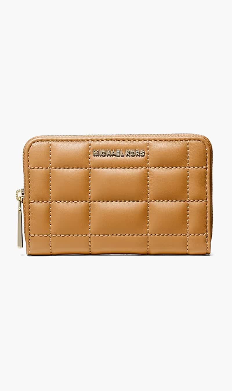 

Michael Kors Brown Small Quilted Leather Wallet for Women
