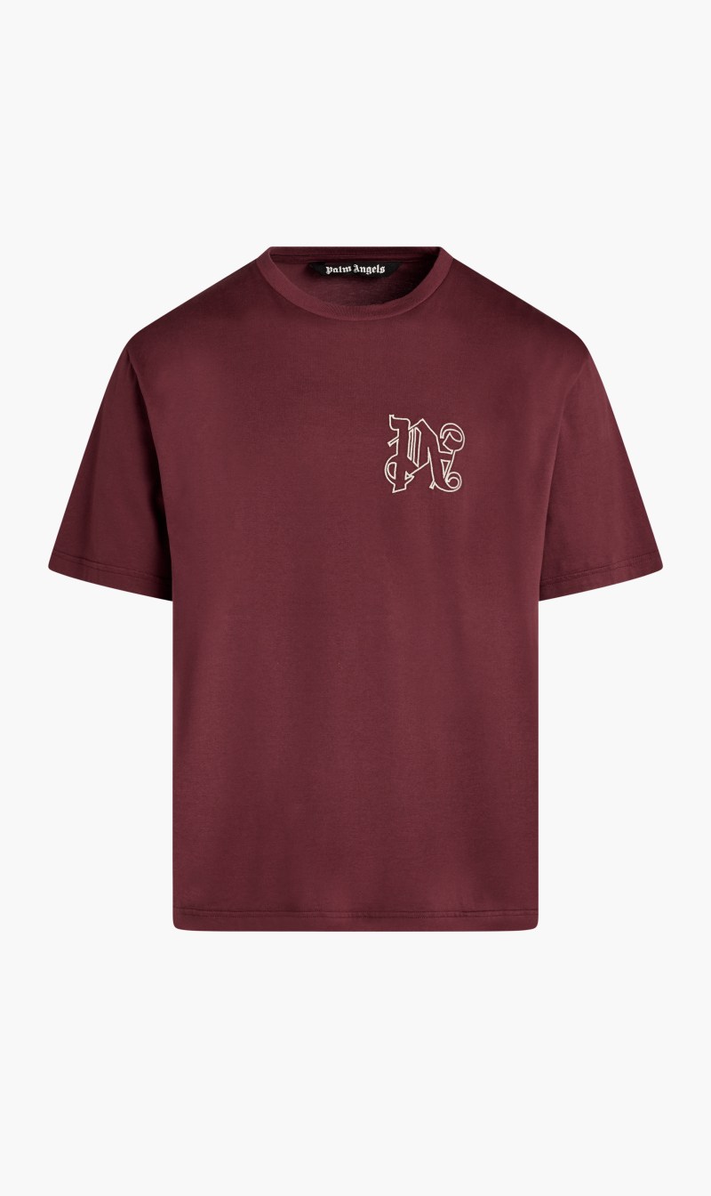

Pa Monogram Regular Tee Bordeaux White, Red