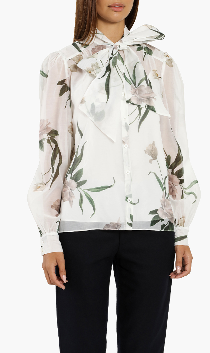 

Ted Baker Farai Elderflower Organza Blouse