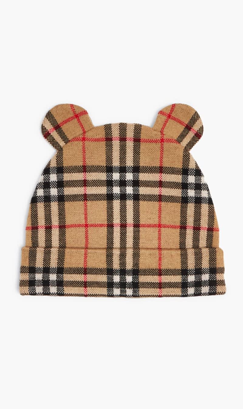 

Burberry Multi-color Check Wool Teddy Beanie | The Deal Outlet