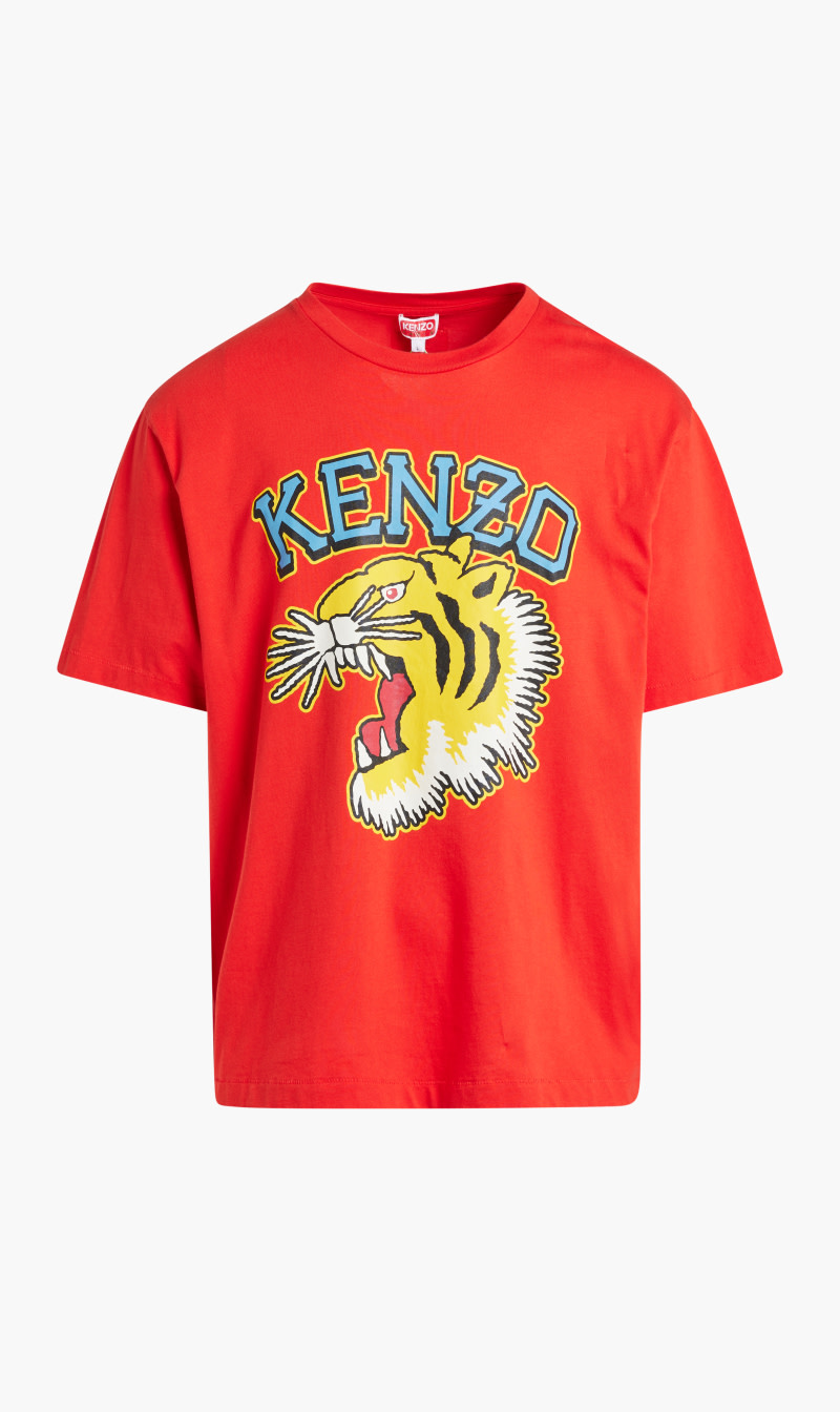 

Tiger Varsity Oversize T-shirt, Red