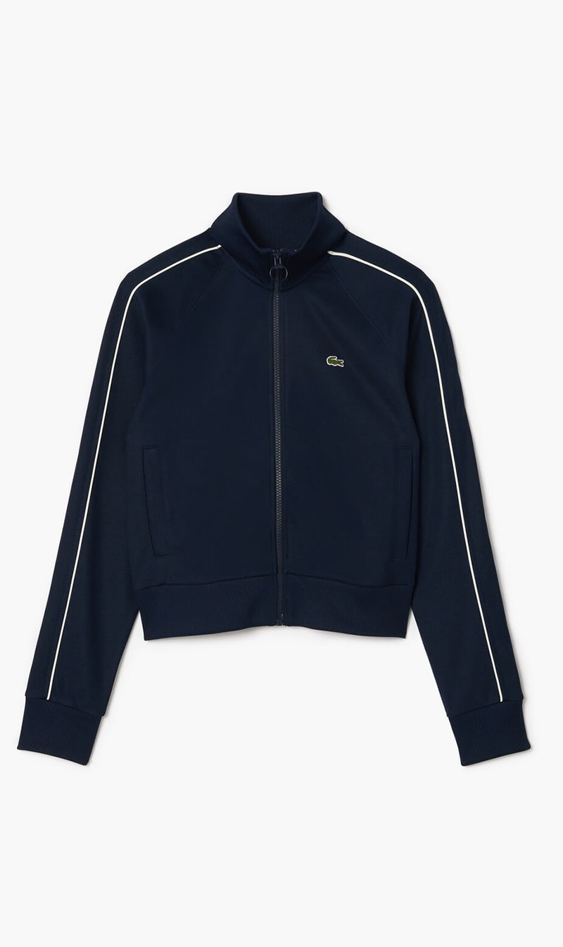 

Lacoste Blue Paris Interlock Track Jacket for Women | The Deal Outlet
