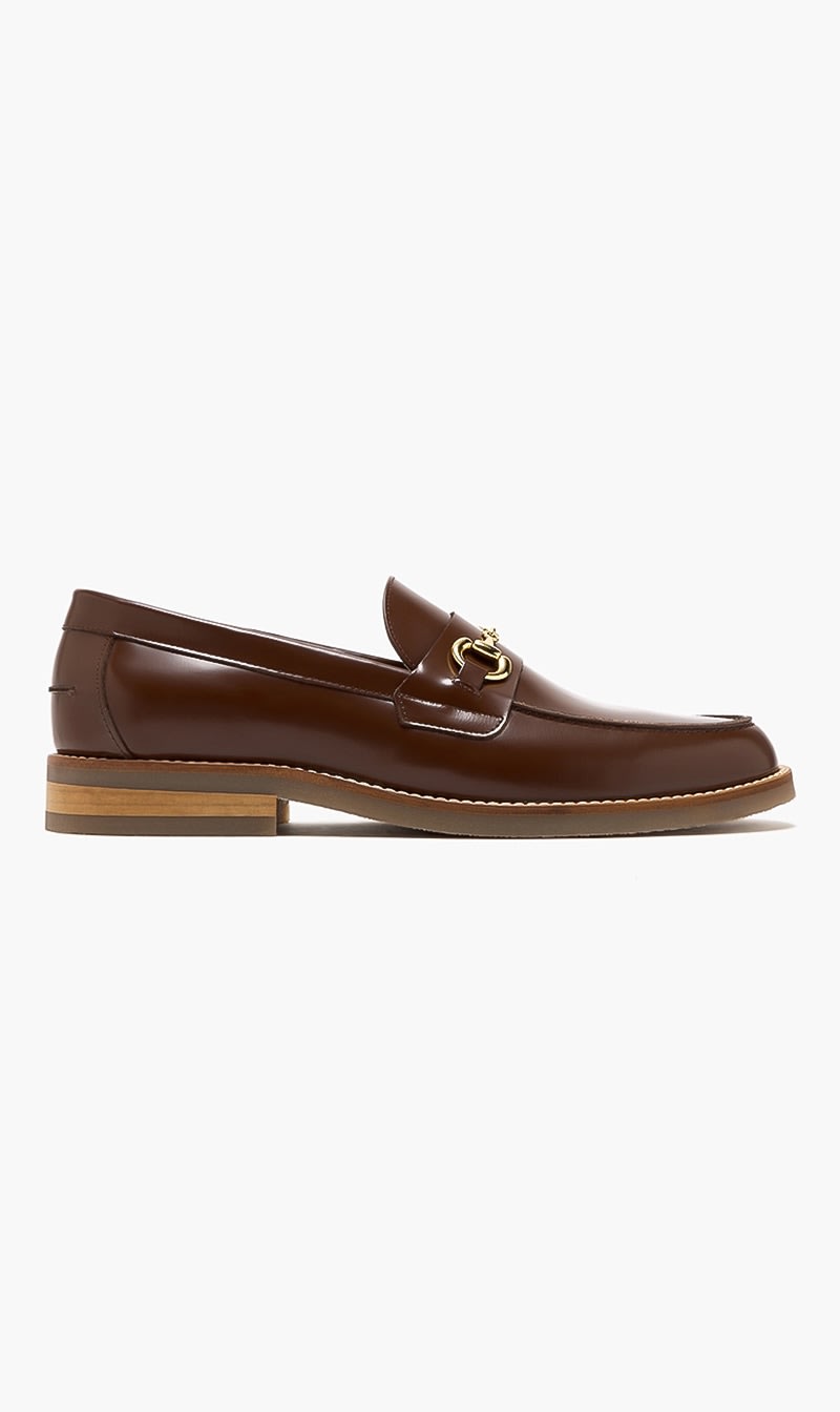 

Duke & Dexter Brown Wilde Bit Penny Loafers for Men | The Deal Outlet