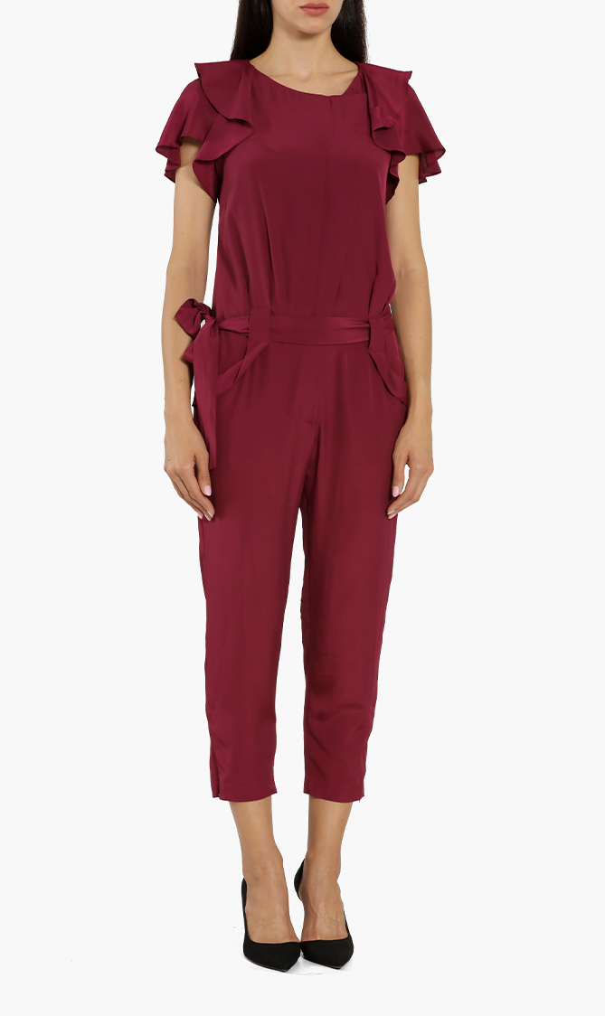 

Steffea Draped Sleeves Jumpsuit