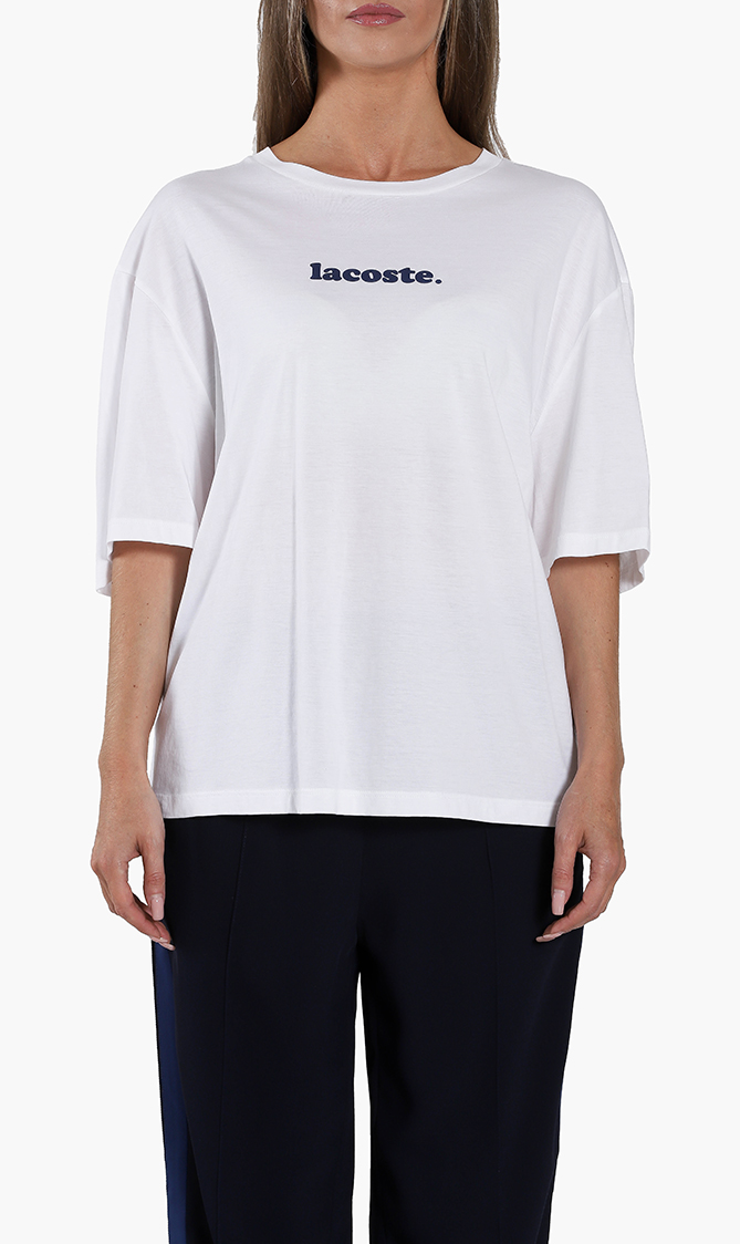 

Lacoste Signature Print Cotton T-shirt