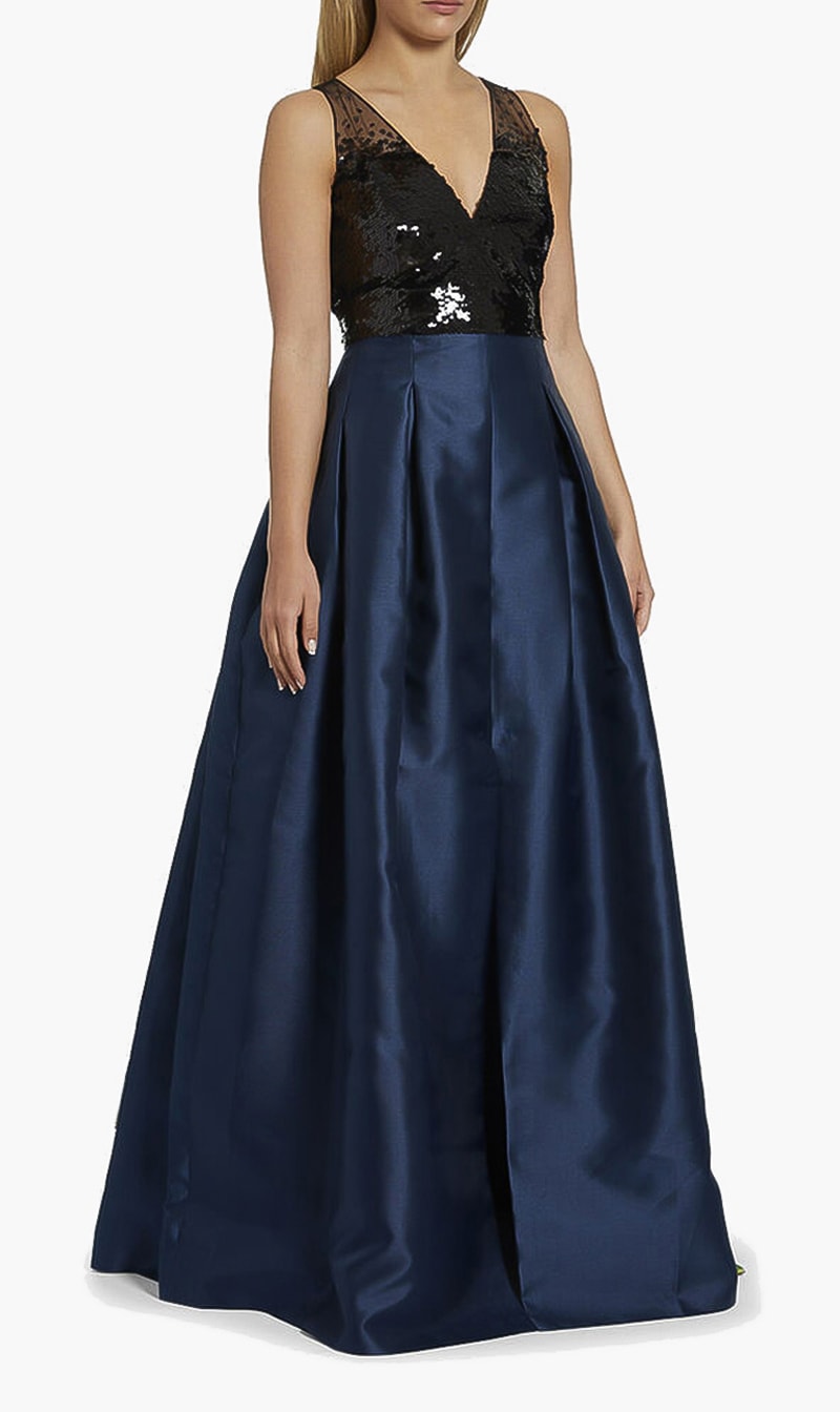 

Erica Sleeveless Gown, Blue