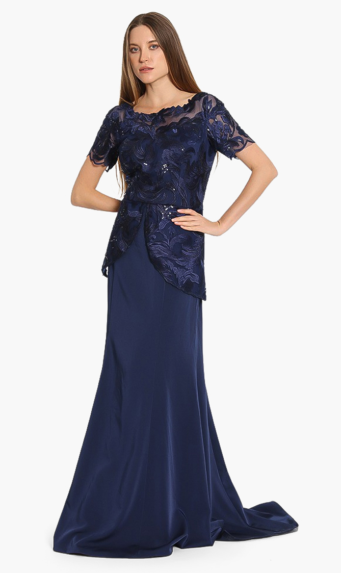 

Basix Black Label Sequin Evening Dress