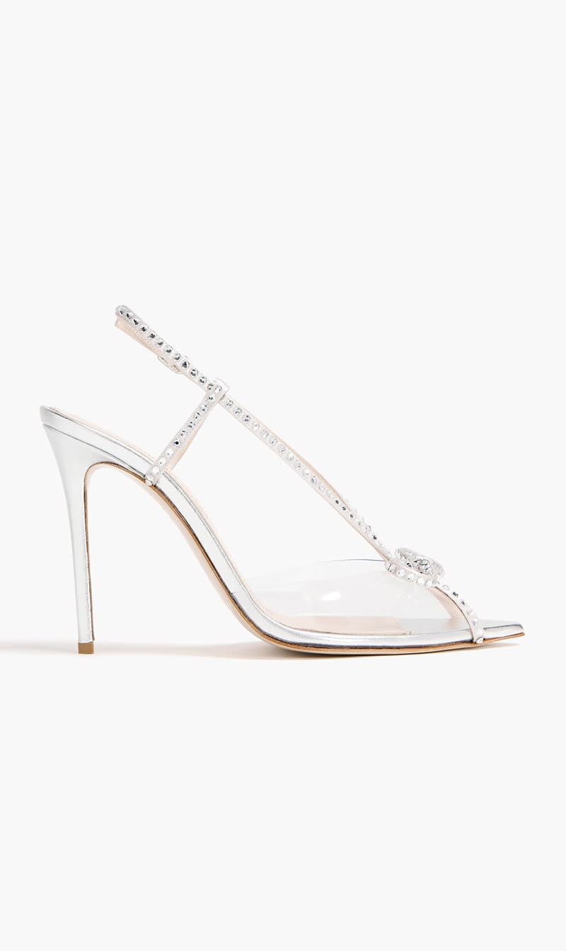 

Andrea Wazen White Kay Sandals for Women | The Deal Outlet