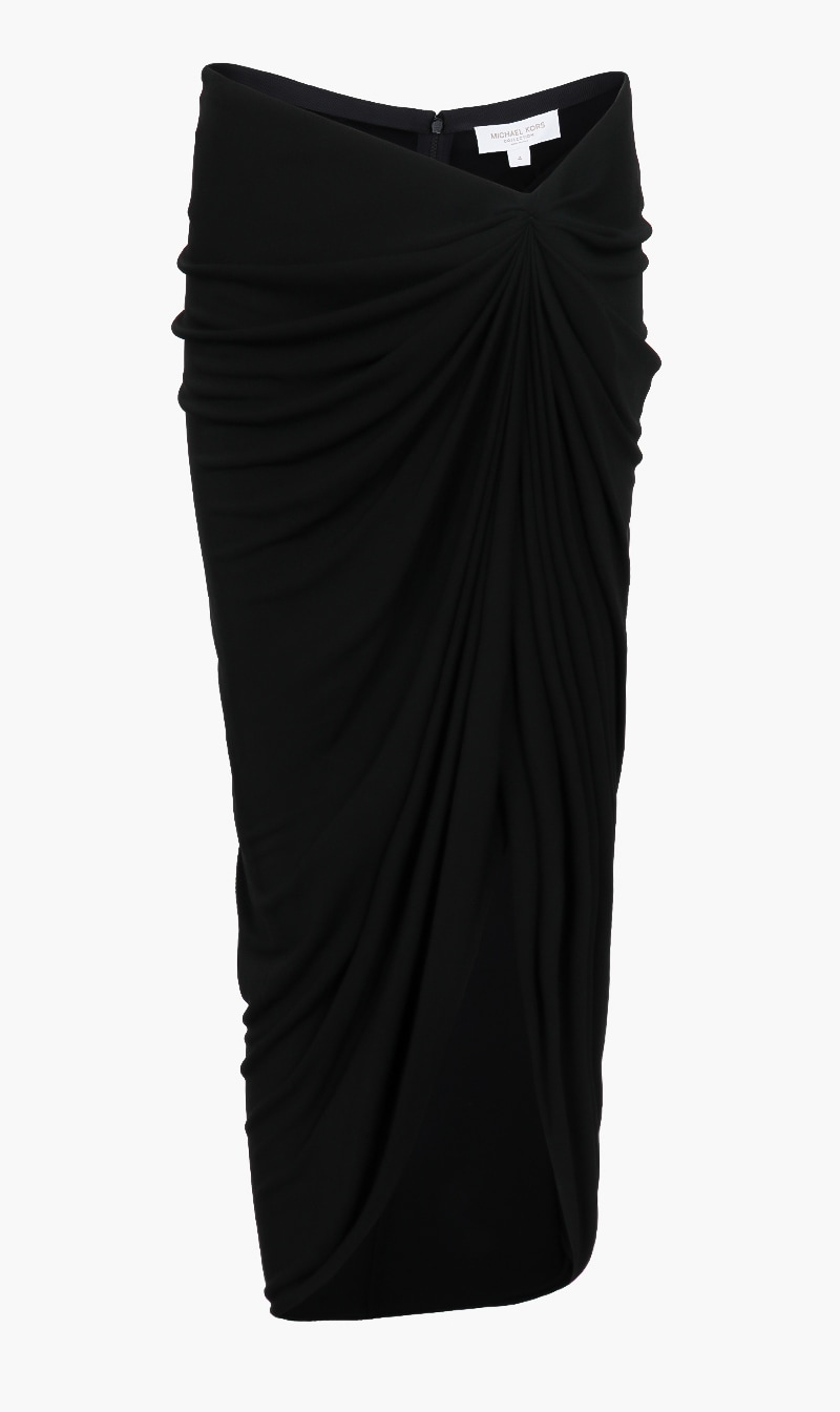 

Michael Kors Black Crepe Jersey Sarong for Women | The Deal Outlet