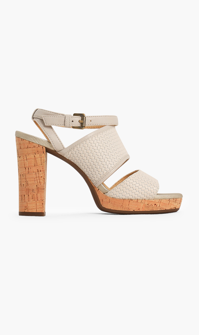

Geox Mauvelle Woven Leather Sandals