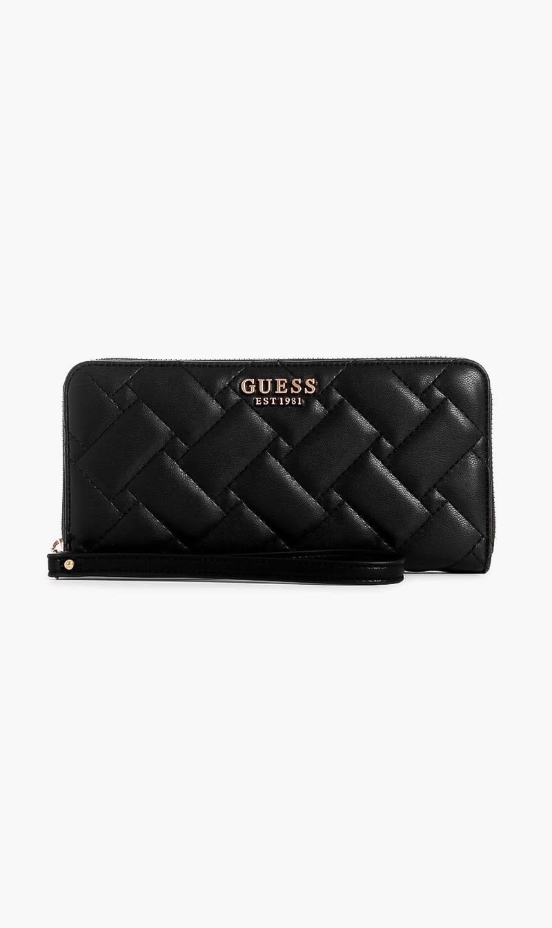 

Guess Black Alanna Large Zip Around for Women | The Deal Outlet