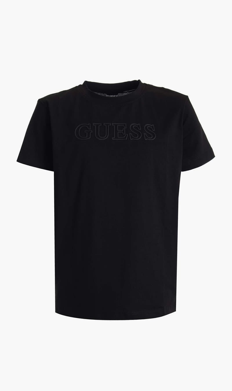 

Guess Black Ss T-shirt - Organic Stretch Jersey 180 for Boys | The Deal Outlet