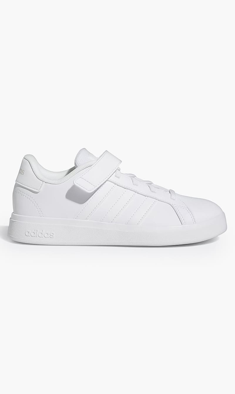 

Adidas White Grand Court 2.0 Shoes Kids | The Deal Outlet