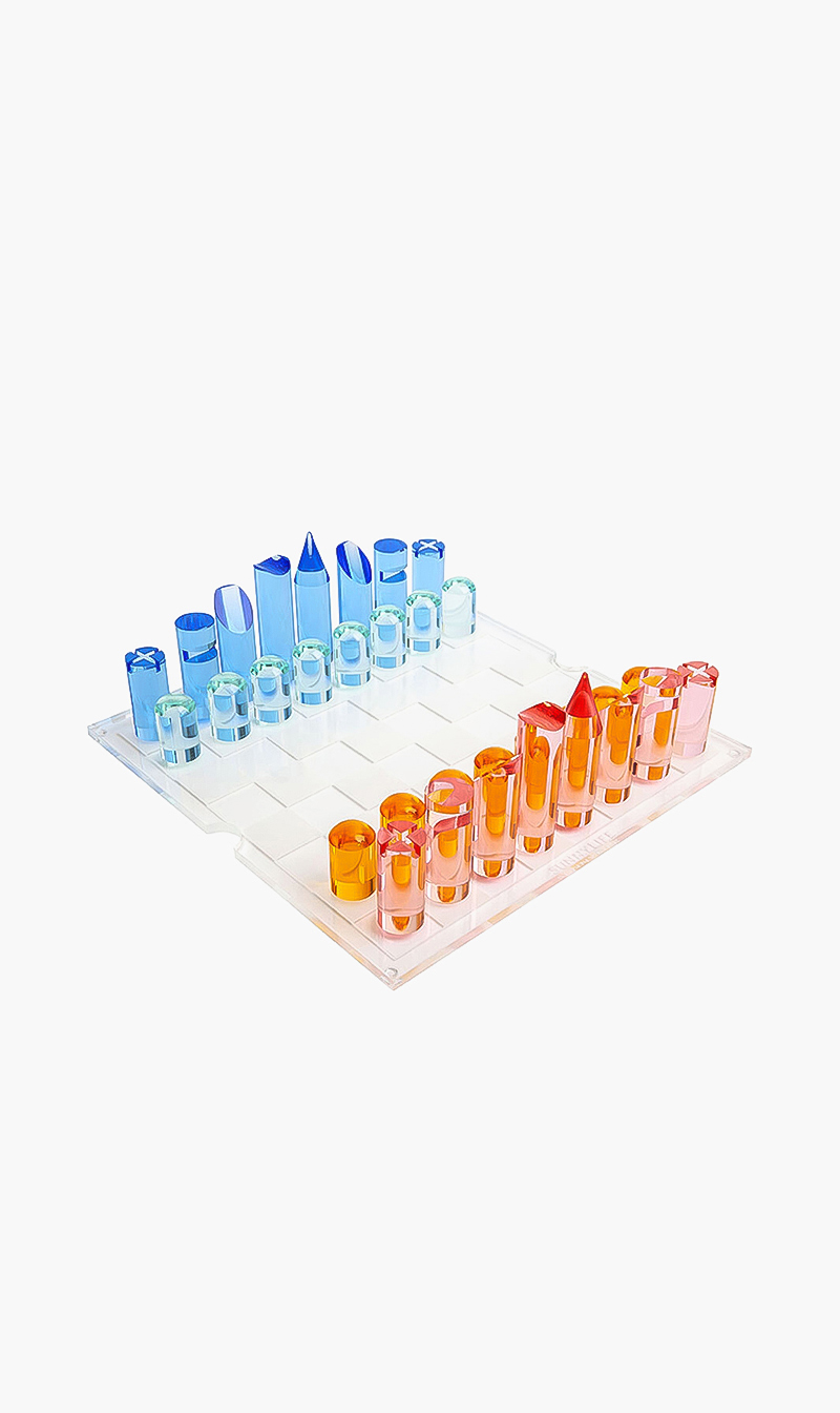 

Sunnylife Lucite Chess And Checkers