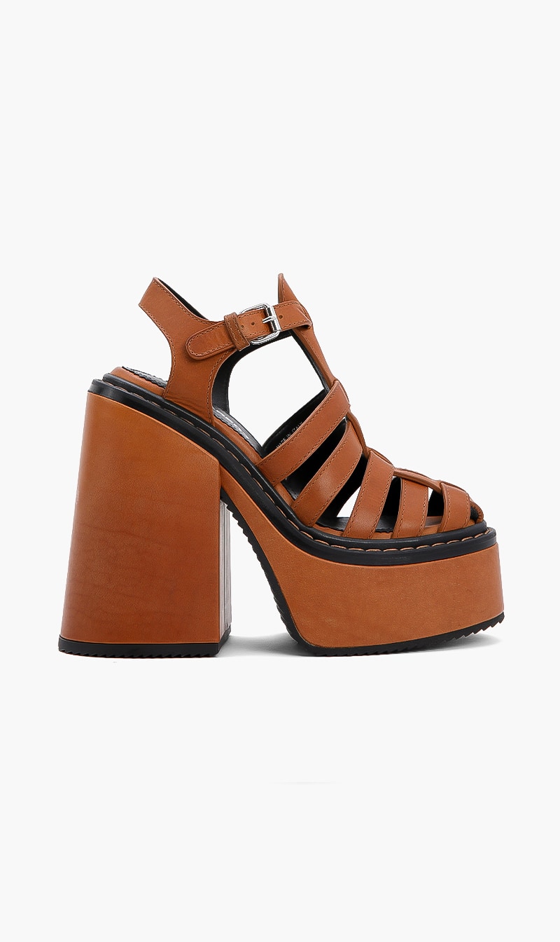 

Berlin Rock Leather Sandals, Brown
