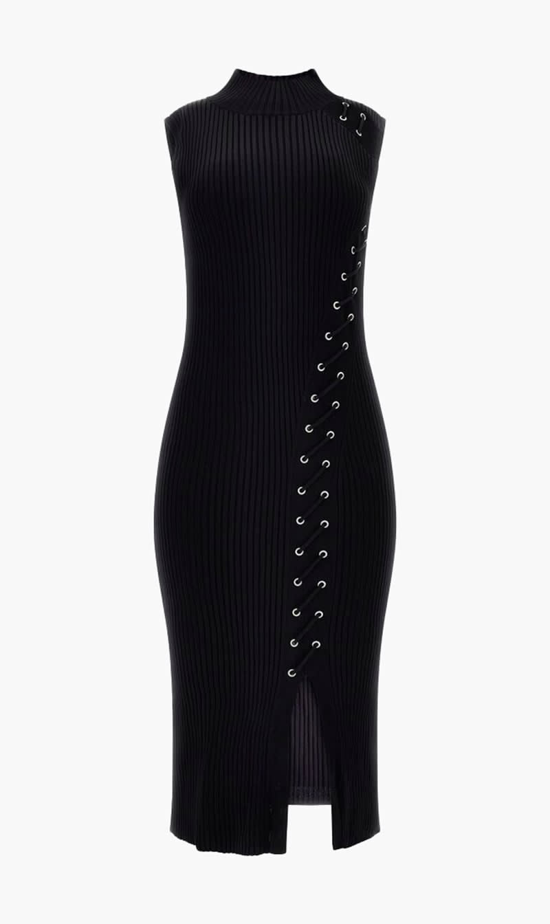 

Guess Black Louise Dress Swtr for Women | The Deal Outlet
