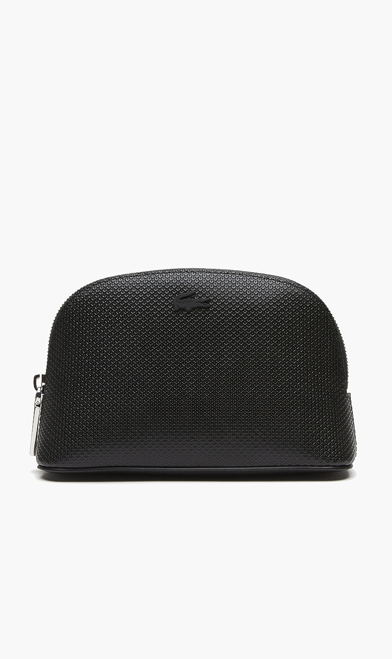 

Chantaco Calfskin Leather Makeup Bag, Black