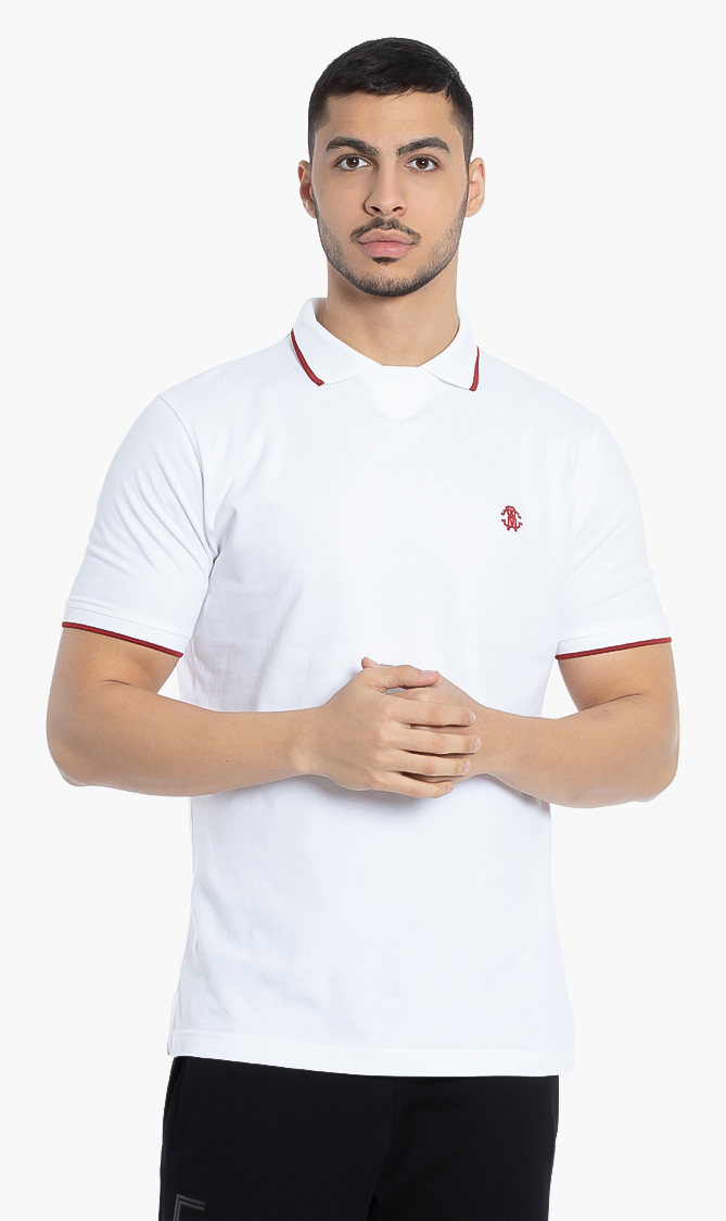 

Roberto Cavalli Contrast Trim Cotton Polo Shirt