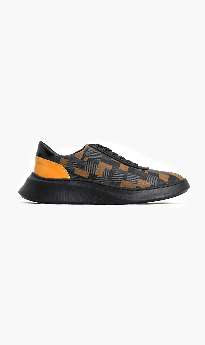 

Cerruti Printed Leather Sneakers