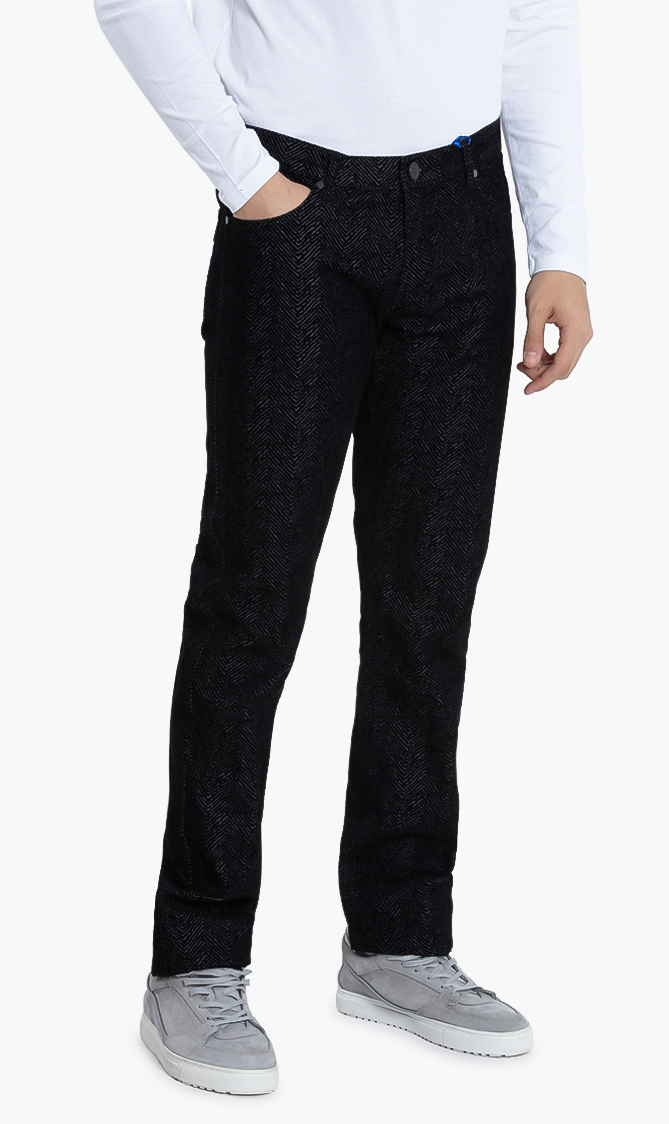 

Versace Jeans Herringbone Pattern Slim Fit Pants