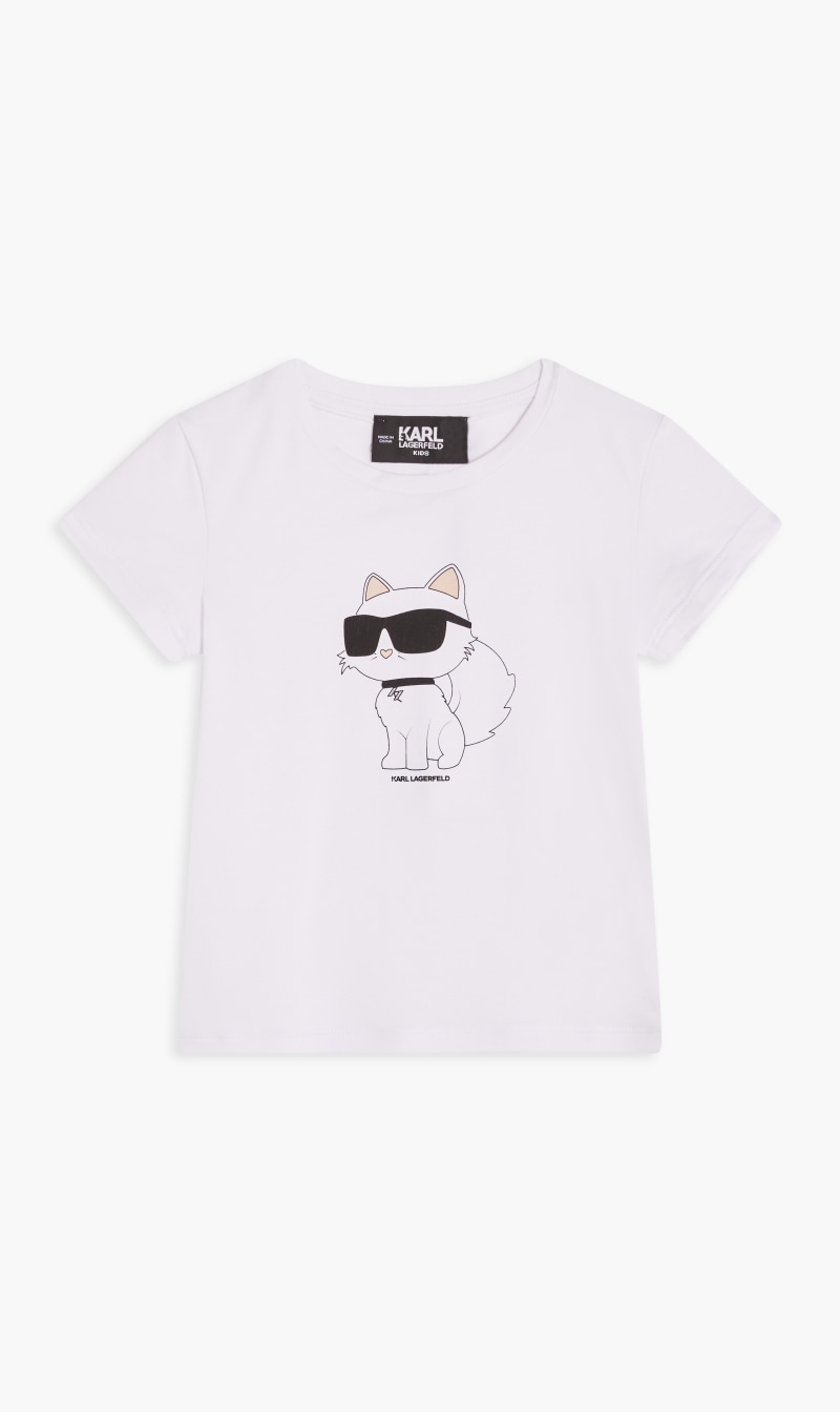 

Karl Lagerfeld White Short Sleeves Tee Shirt for Girls | The Deal Outlet