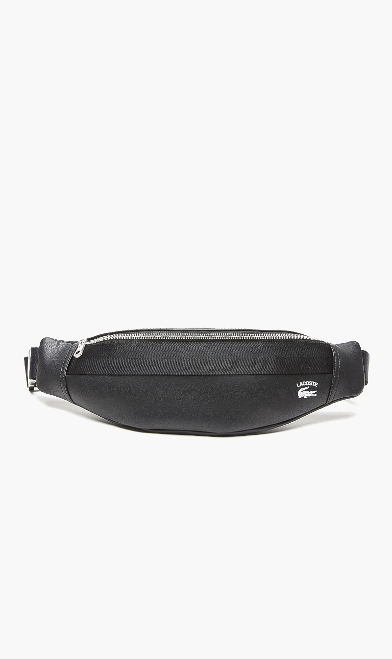 

Lacoste Black Contrast Coordinate Waist Bag for Men | The Deal Outlet