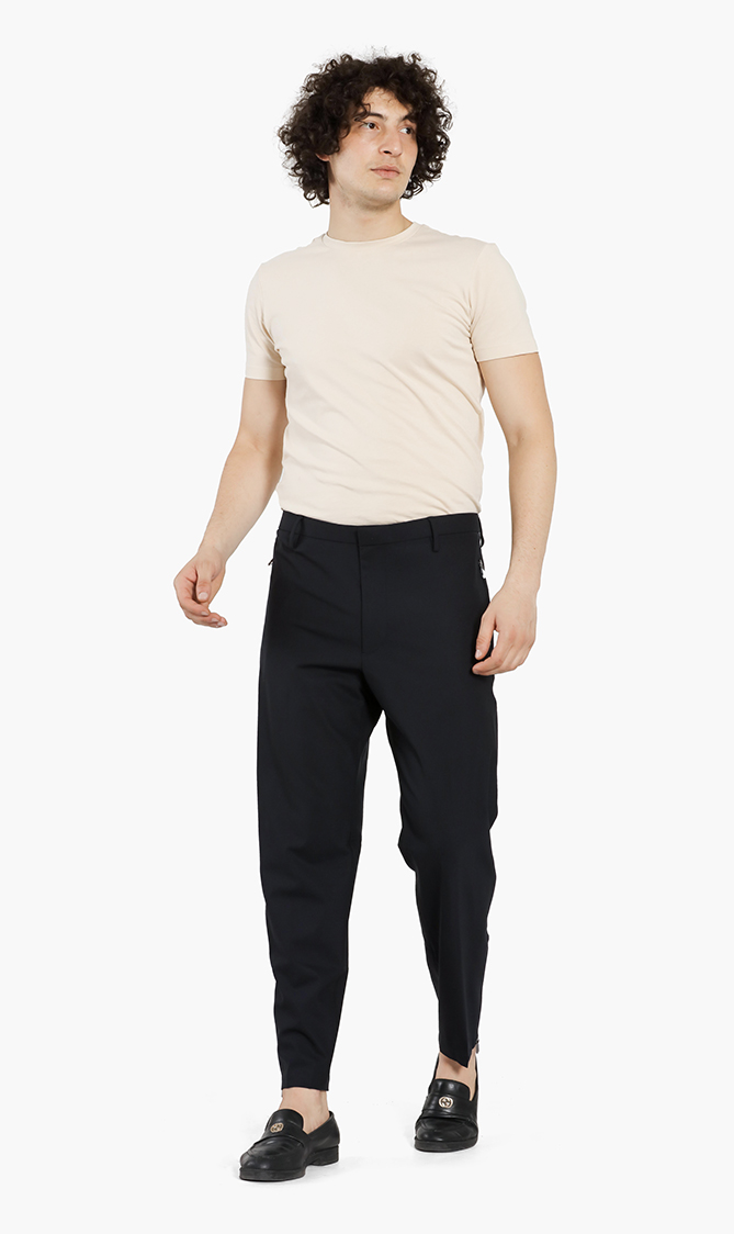 

Zipped Wool Trouser