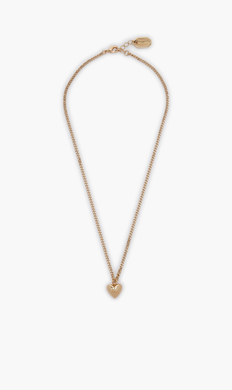 

Karl Lagerfeld Gold Kheart Charm Necklace for Women | The Deal Outlet