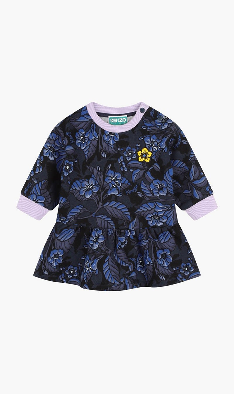

Kenzo Blue Fleece Dress for Girls | The Deal Outlet