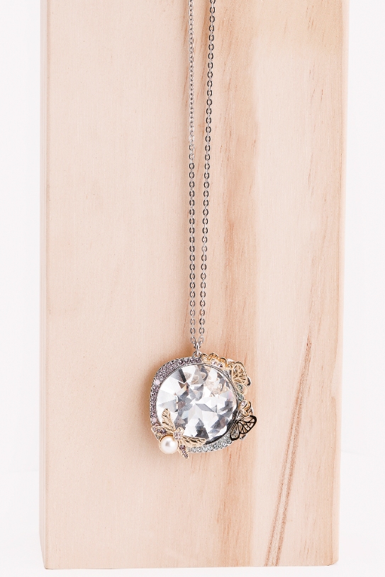

SWAROVSKI Candy Long Silver Chain Necklace