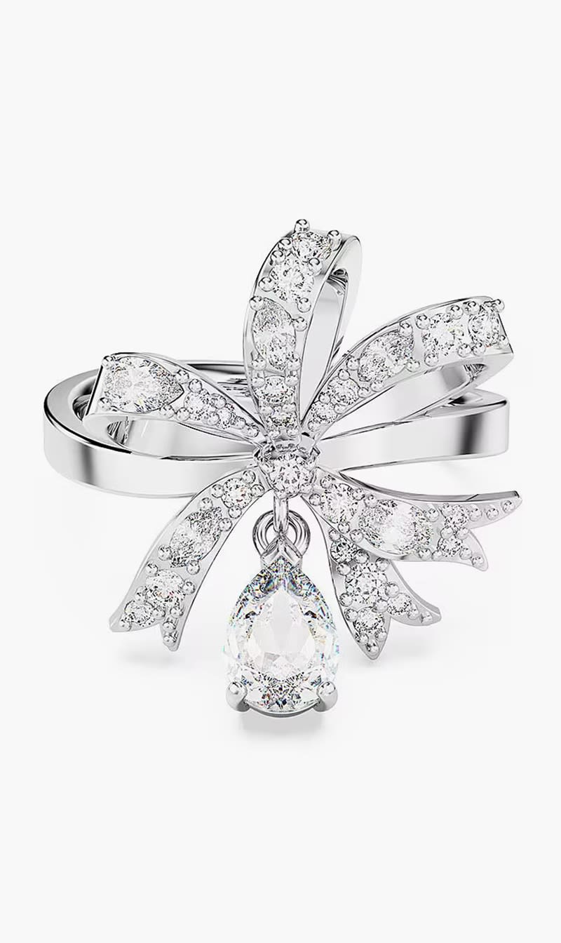 

Swarovski Others Sjc Volta Ring S Bow Whi/rhs 55 Mm for Women | The Deal Outlet