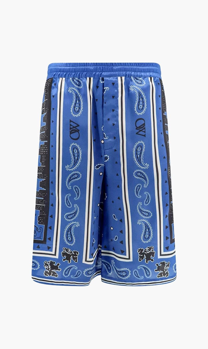 

Off-white Blue Bermuda Shorts for Men | The Deal Outlet