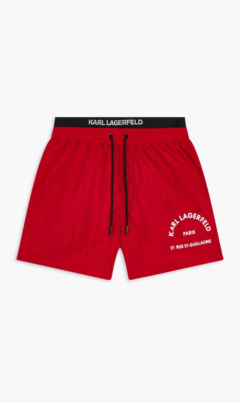 

Karl Lagerfeld Red Short Boardshorts W Elastic for Men | The Deal Outlet