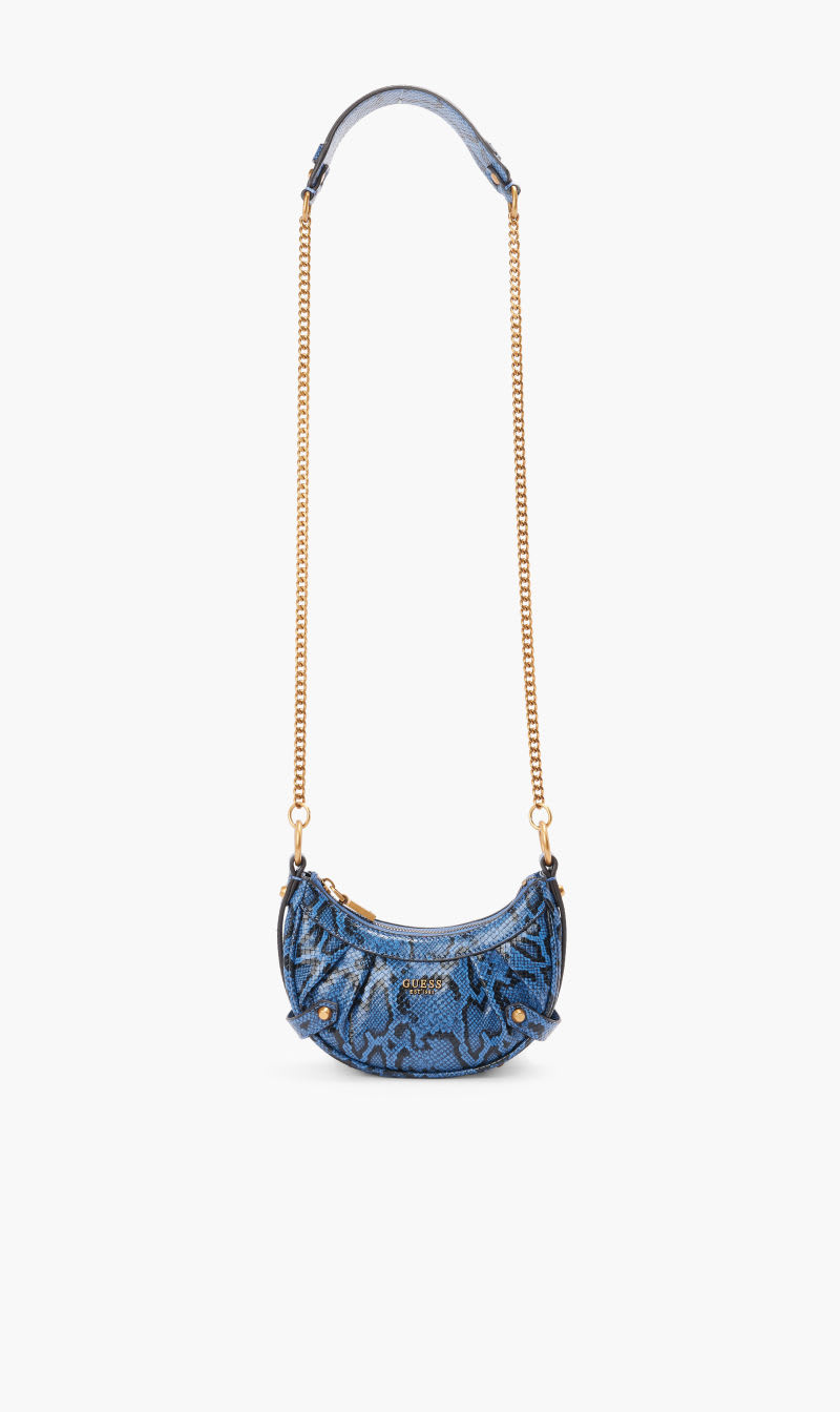 

Guess Blue Clelia Mini Crossbody Top Zip for Women | The Deal Outlet