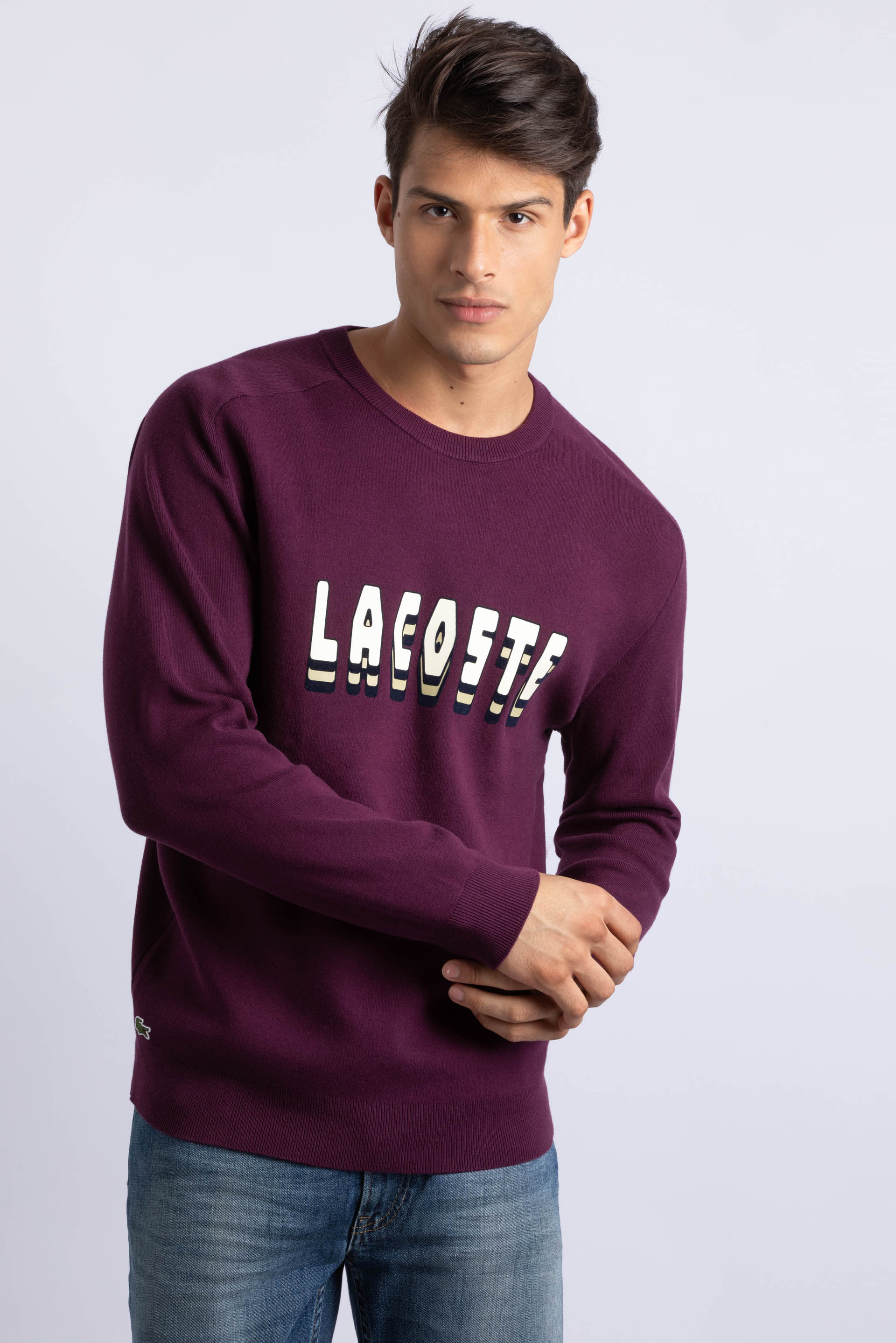 

Lacoste 3d Effect Lettering Sweater
