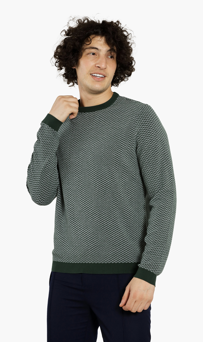 

Emporio Armani Geo Print Sweater