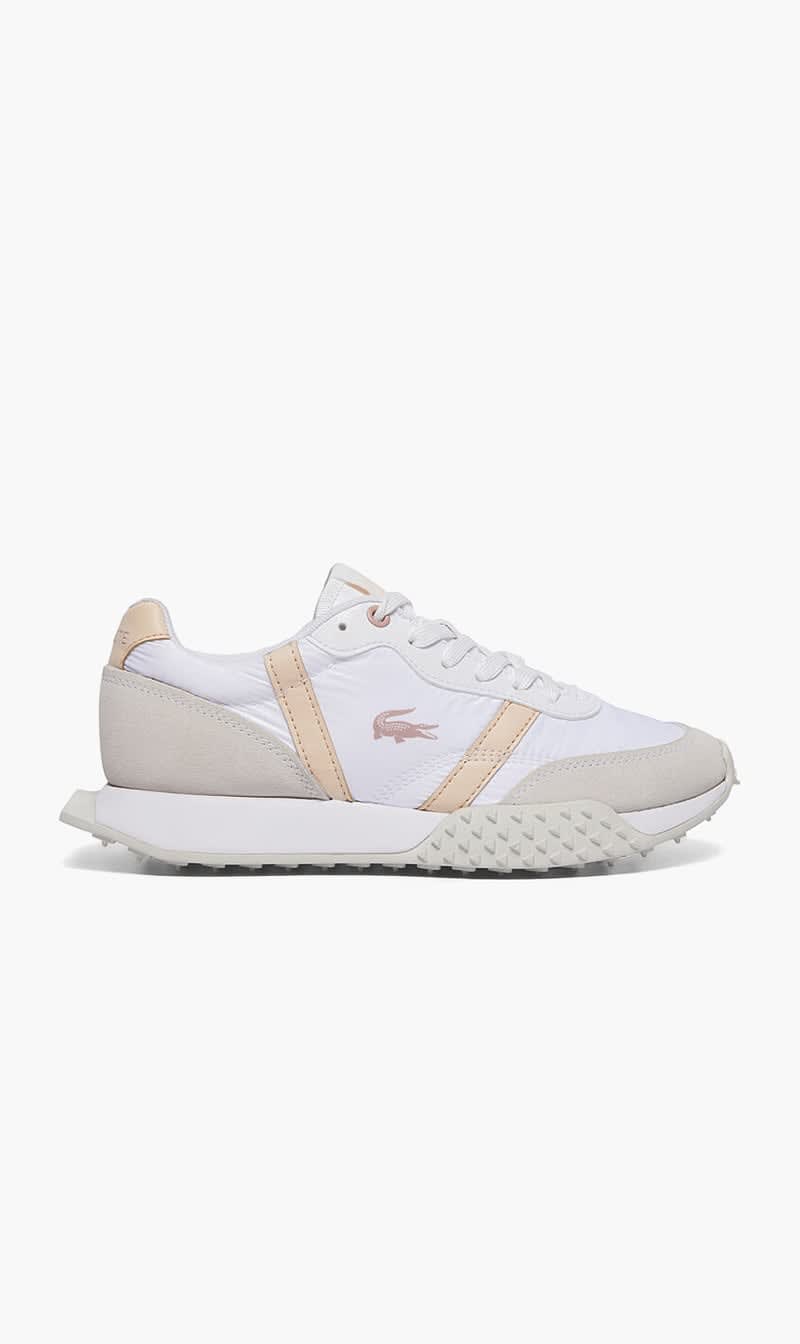 Lacoste Beige L Spin Evo Leather Sneakers for Women