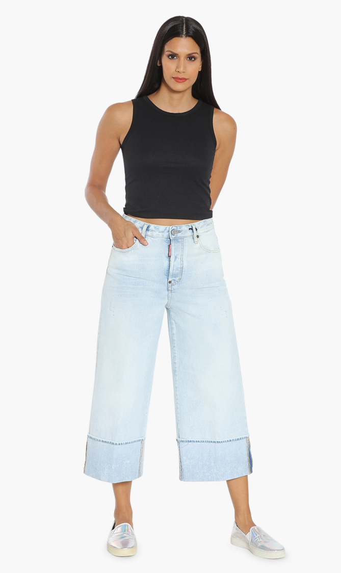 

DSQUARED2 Jinny Wide Leg Jeans