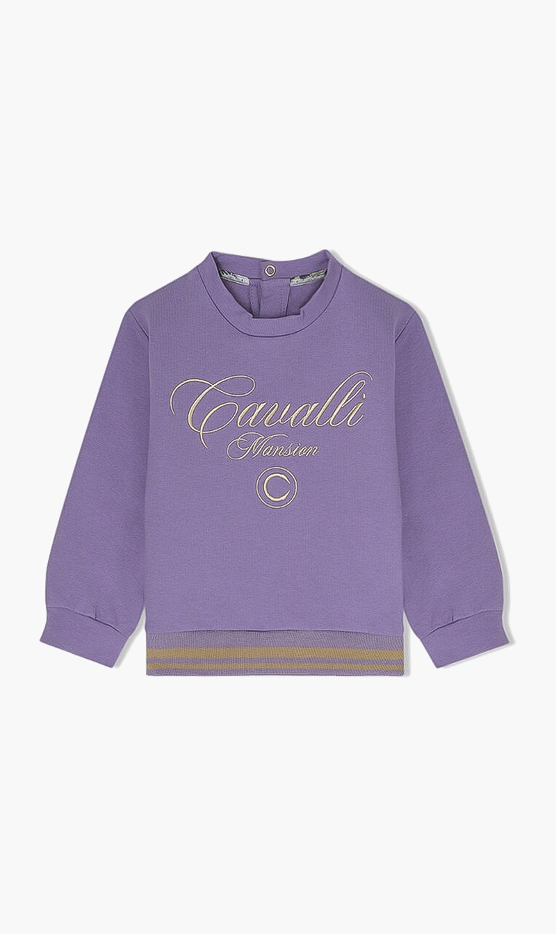 

Embroidered Logo Sweatshirt, Purple