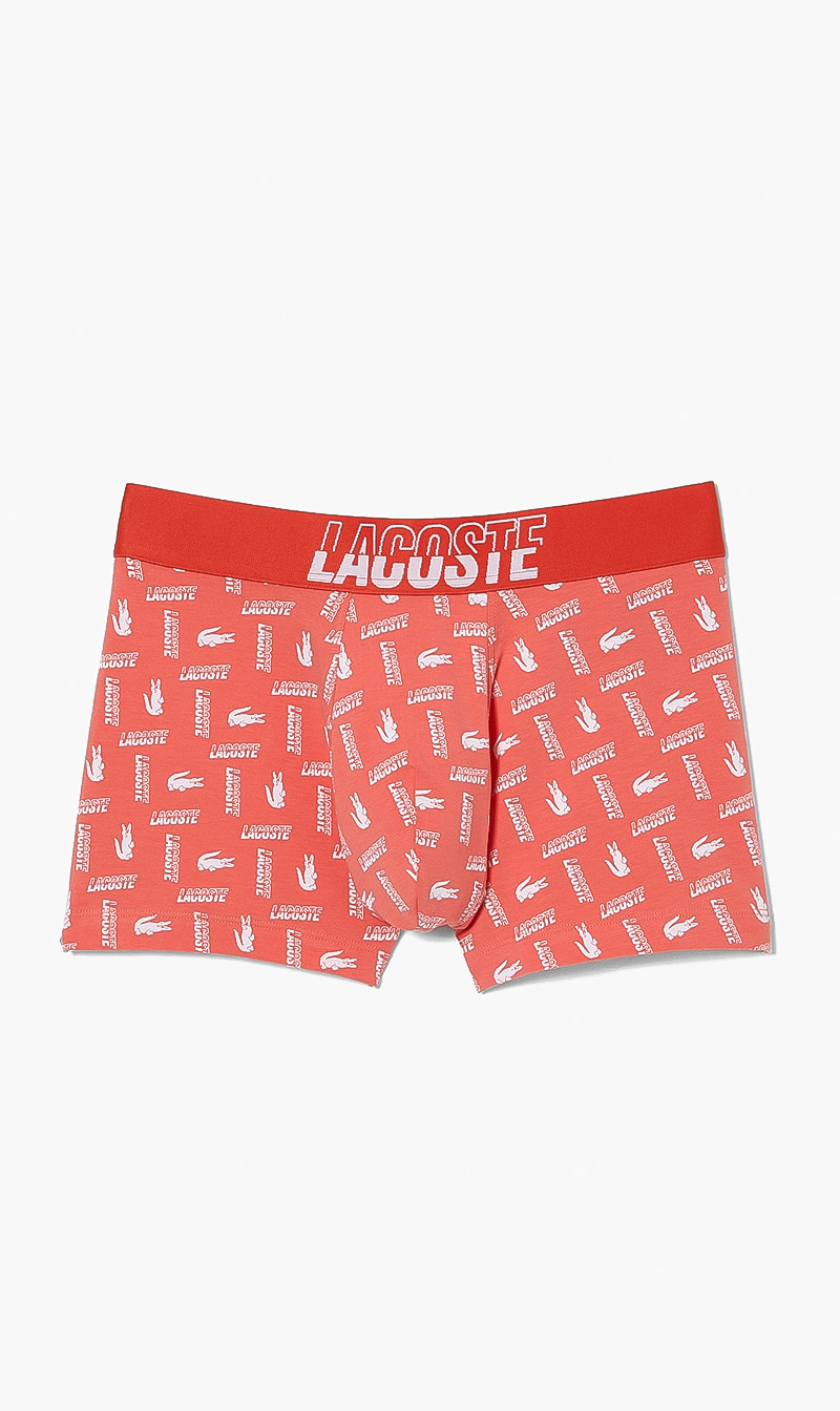 

Lacoste Orange Casual Cotton Stretch Logo Trunks for Men | The Deal Outlet