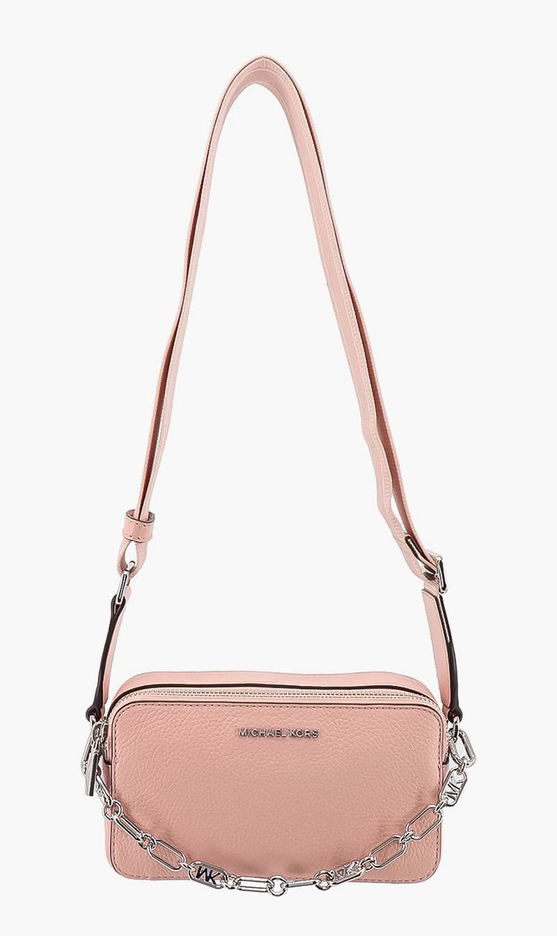 

Michael Kors Pink Jet Set Sm Dbl Zp Camra Chn Xbody for Women | The Deal Outlet