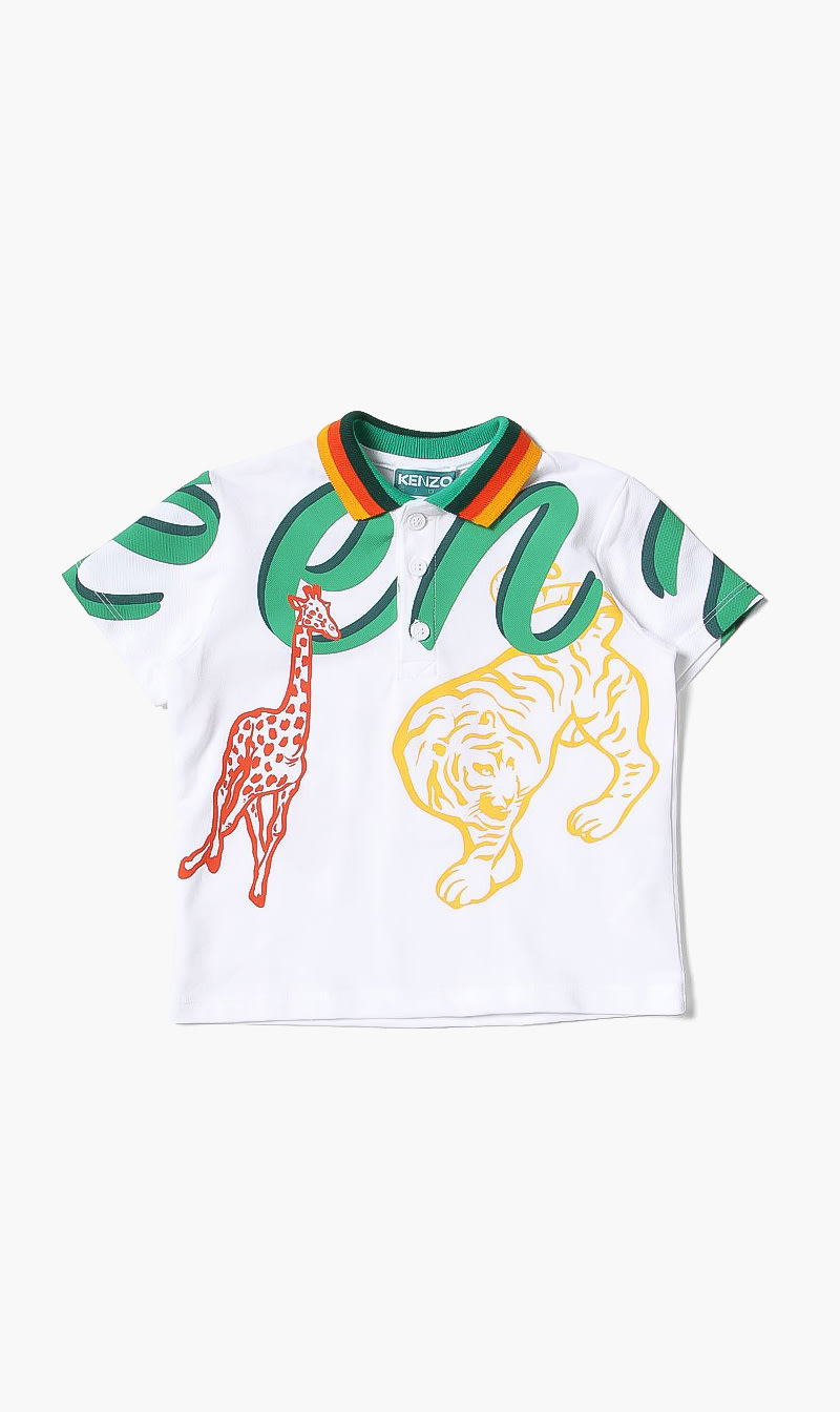 

Logo Short Sleeve Polo, White